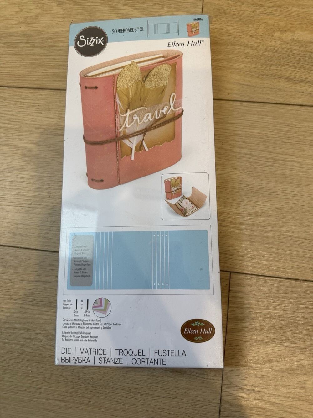 Sizzix Bigz XL Journal die 662816 Wrapped Journal By Eileen Hull Scoreboard